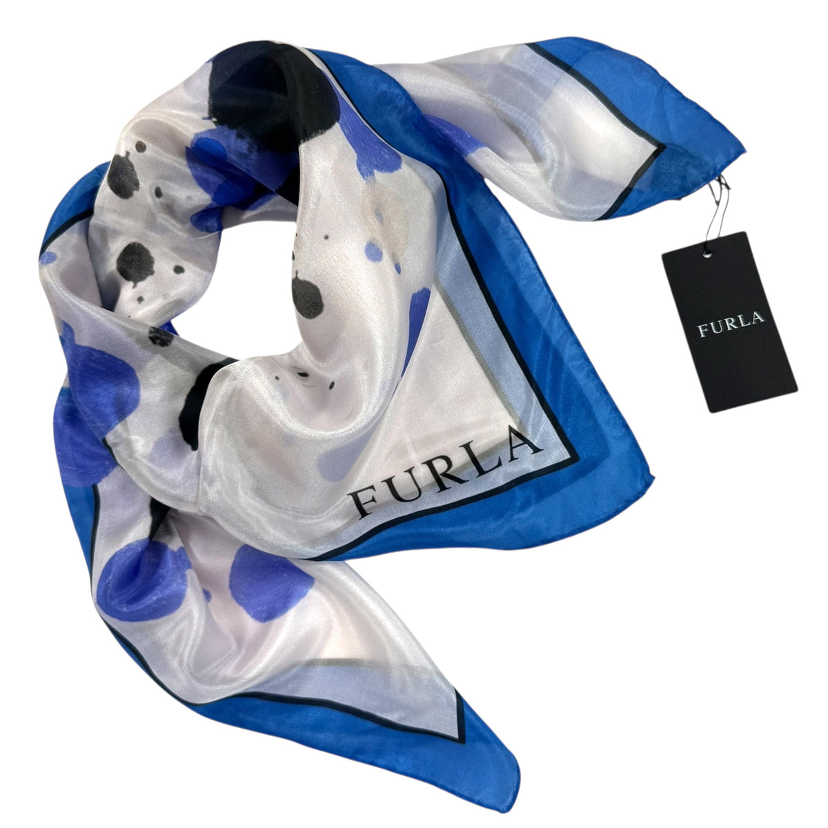 Furla Scarf Royal Blue Design
