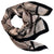 Furla Scarf Black Dark Brown Snakeskin Design - Square Silk Scarf