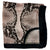 Furla Scarf Black Dark Brown Snakeskin Design - Square Silk Scarf