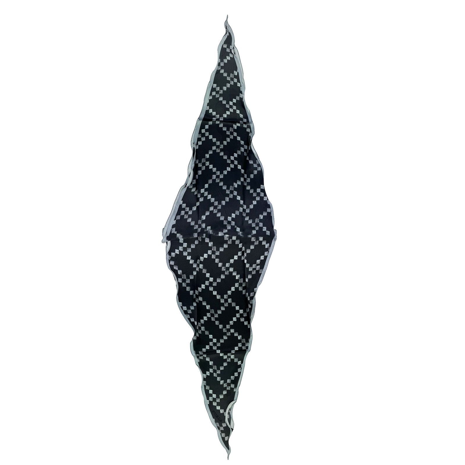 Furla Scarf Gray Design - Diamond Shape Silk Scarf SALE