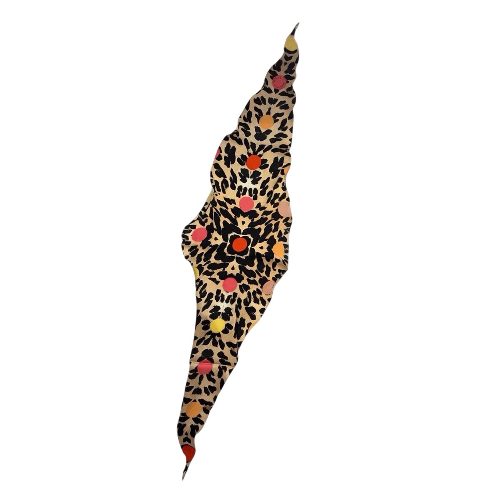Furla Silk Diamond Scarf Beige Black 