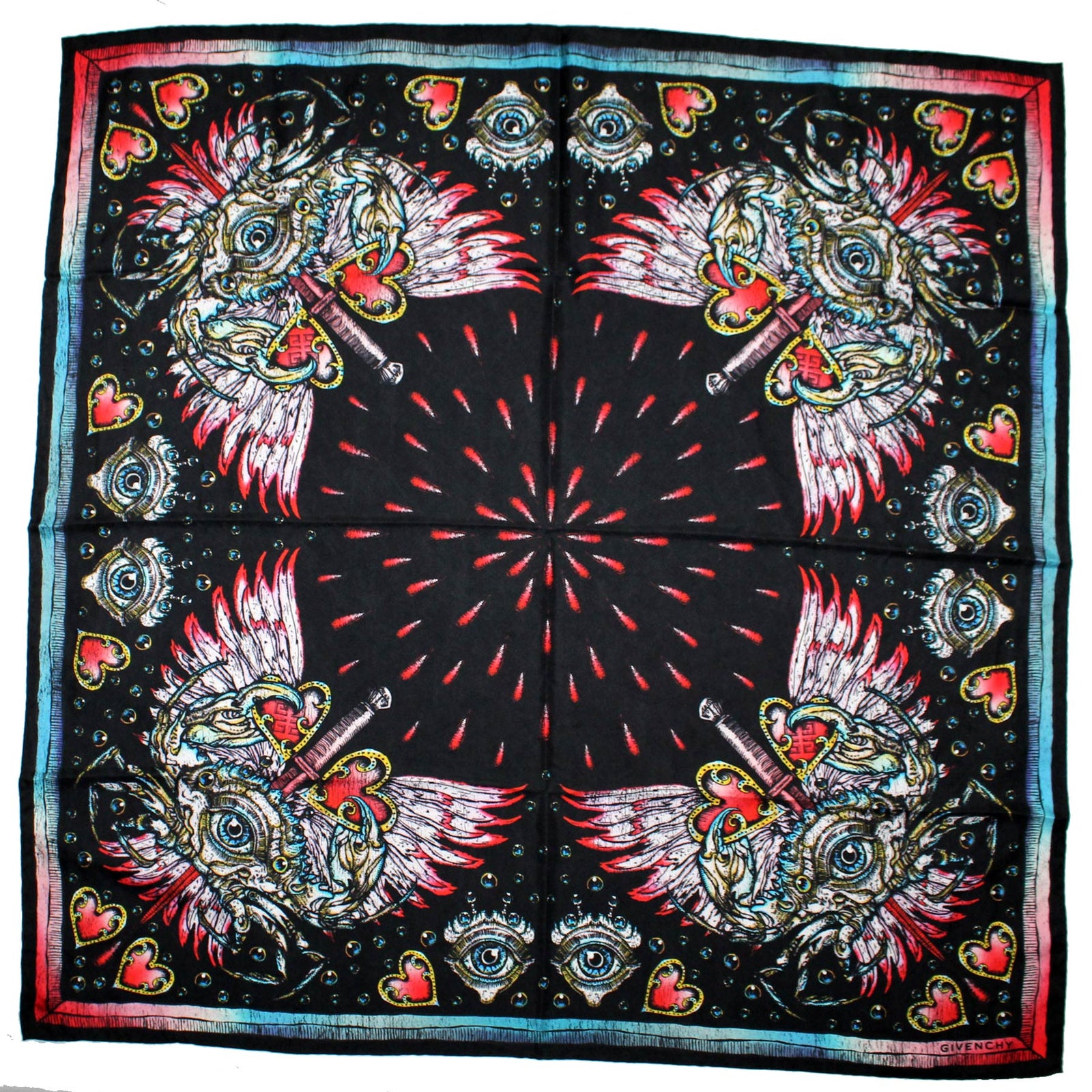 Givenchy Scarf Signature Print - Twill Silk Foulard