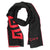 Givenchy Scarf Black Red Logo 