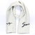 Givenchy Scarf White Black Logo Design - Wool Silk Shawl