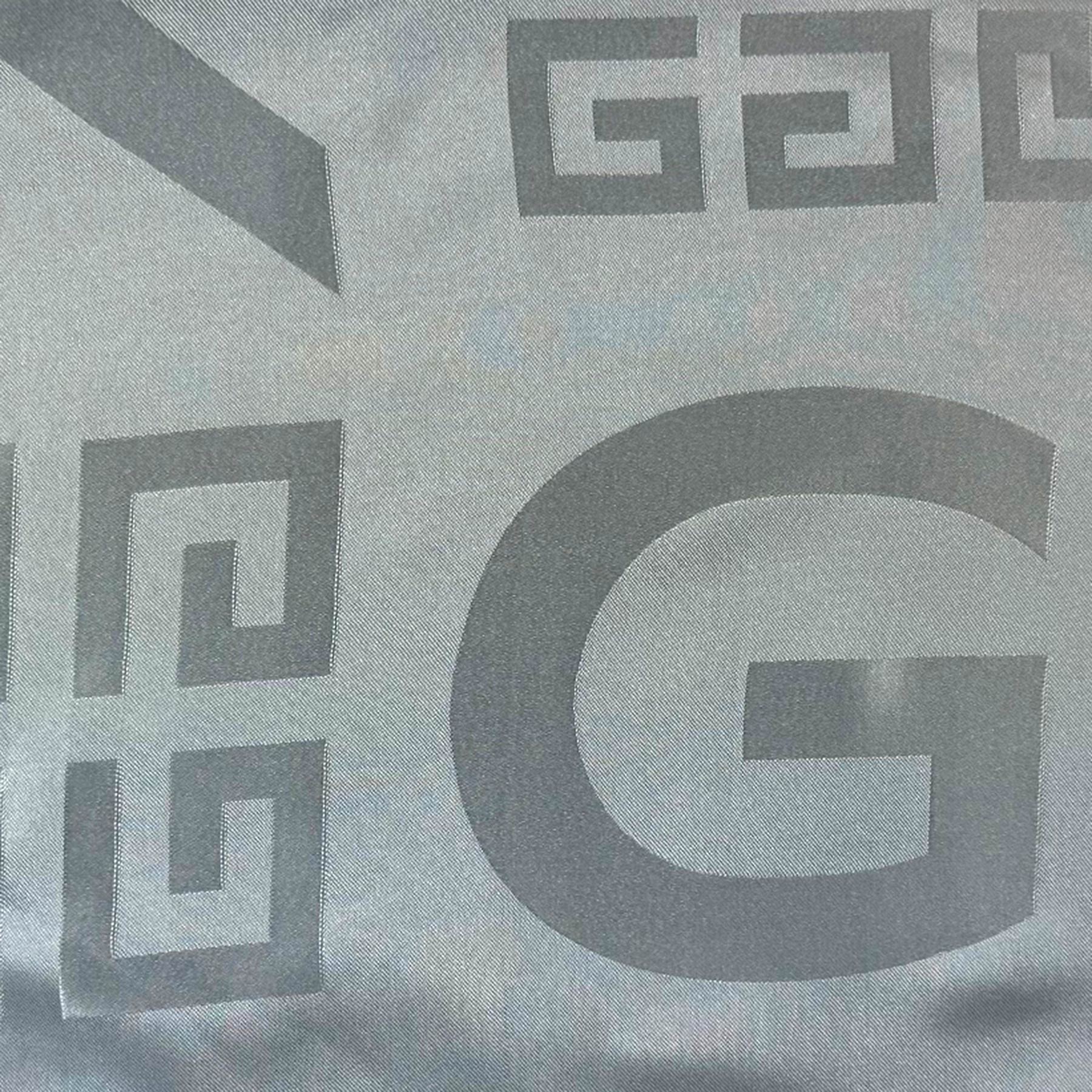 Givenchy Scarf Gray Logo Design