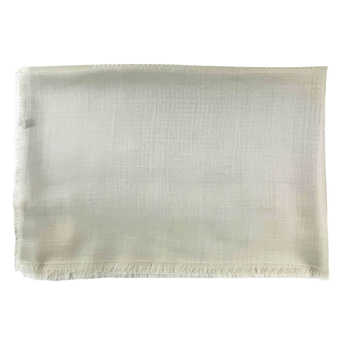 Givenchy Cashmere Scarf Beige White 4G 