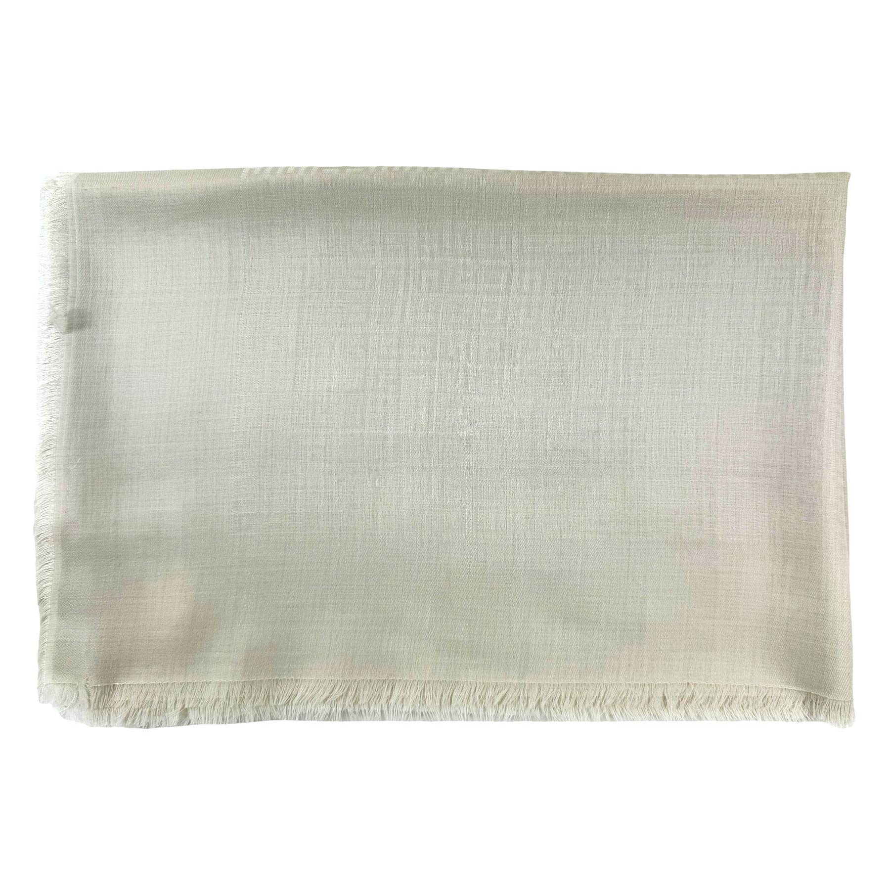 Givenchy Cashmere Scarf Beige White 4G 
