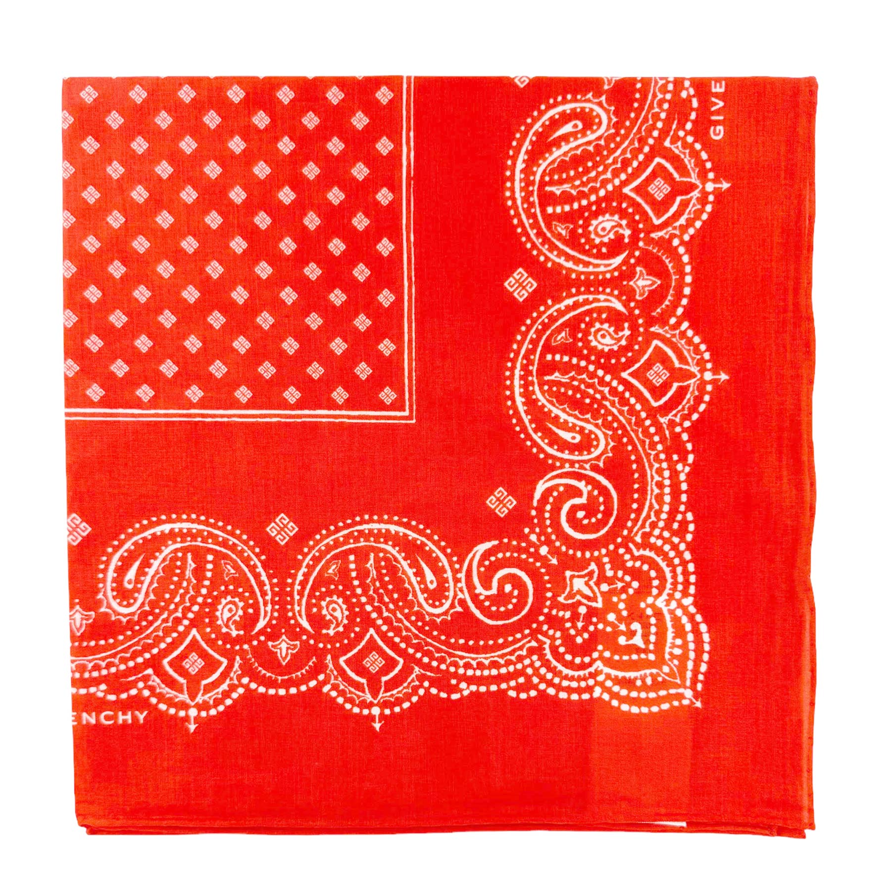 Givenchy Small Scarf Orange Paisley