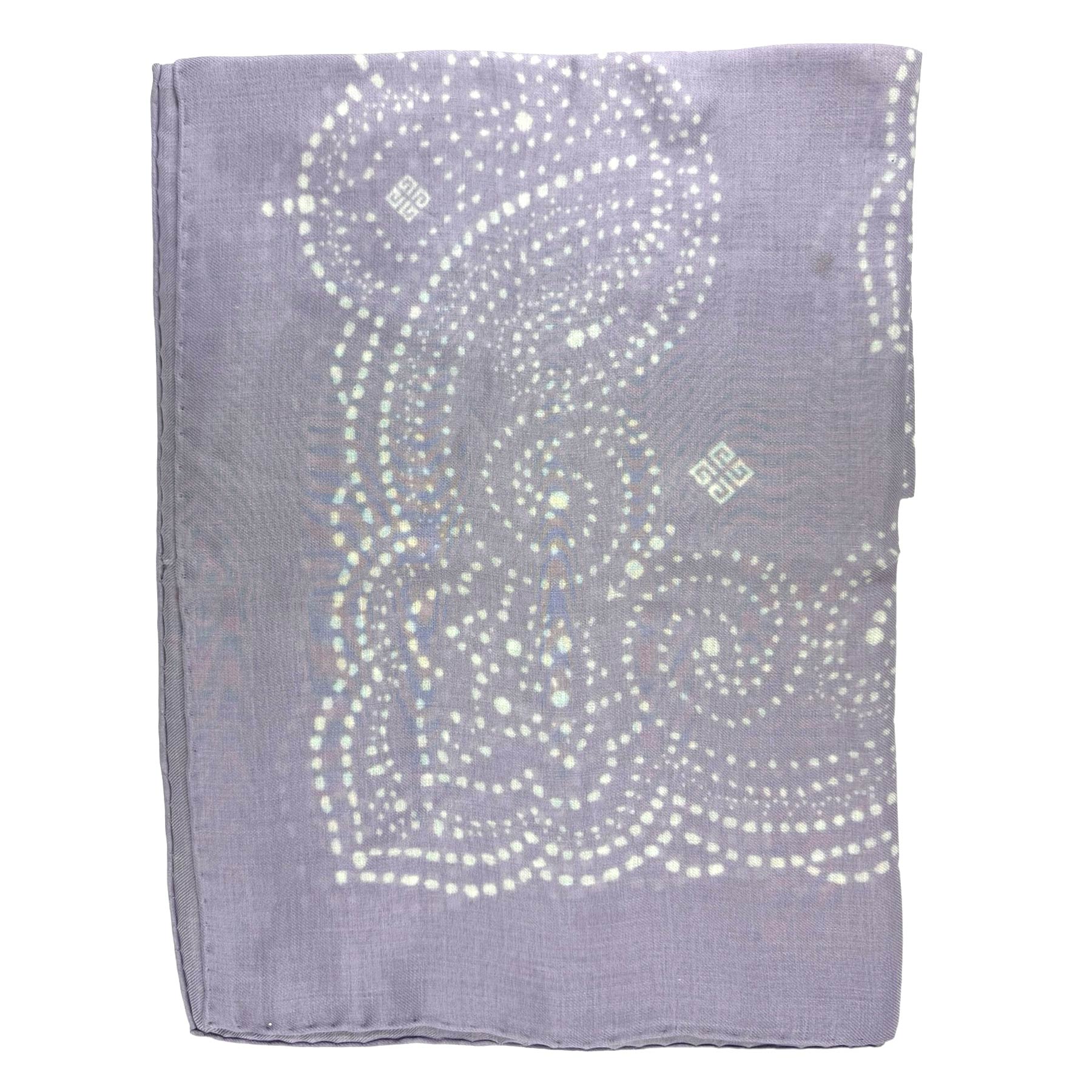 Givenchy Scarf Lilac Paisley 4G