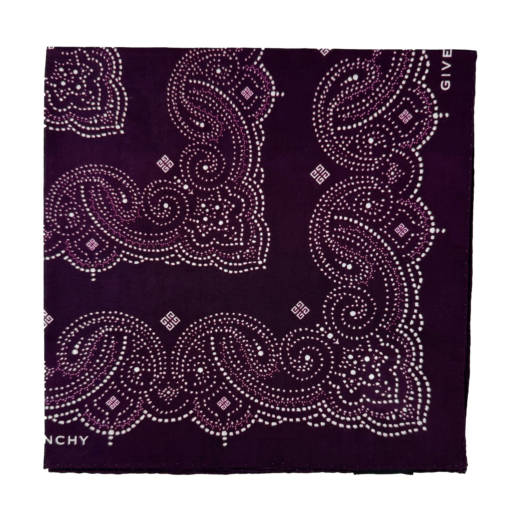 Givenchy Small Scarf Purple Paisley 