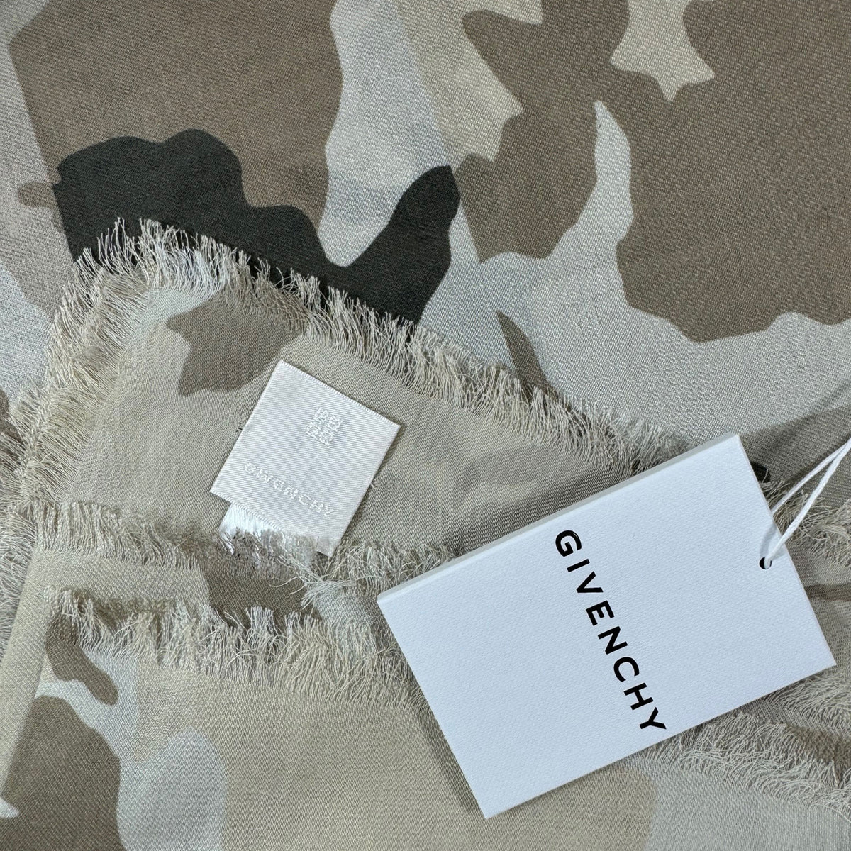 Givenchy Scarf Camo Design - Extra Large Square Wrap