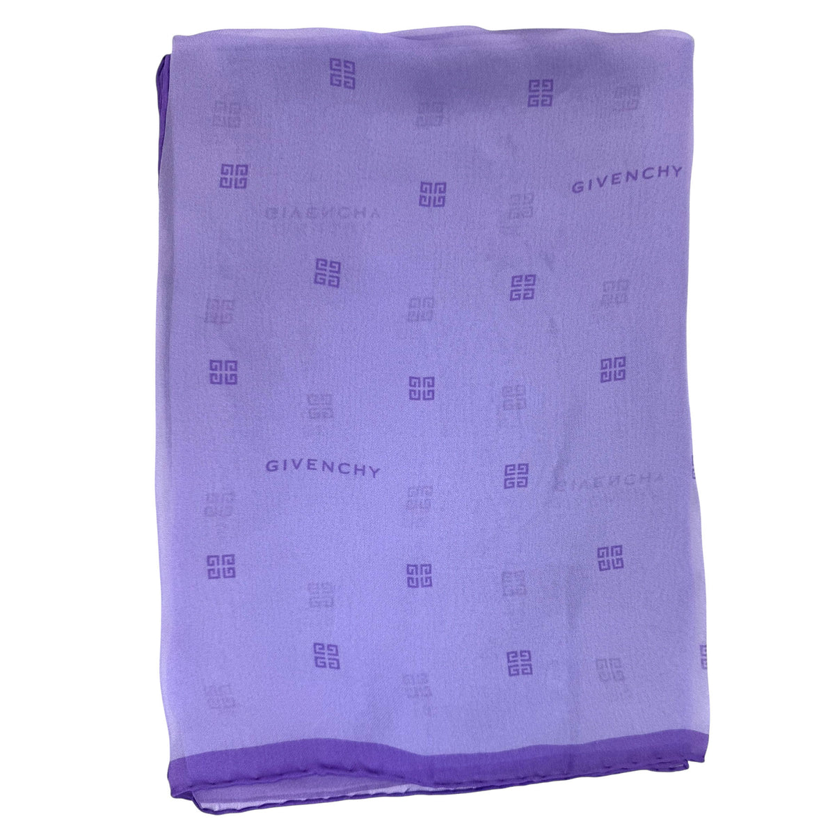 Givenchy Scarf Lilac Logo 