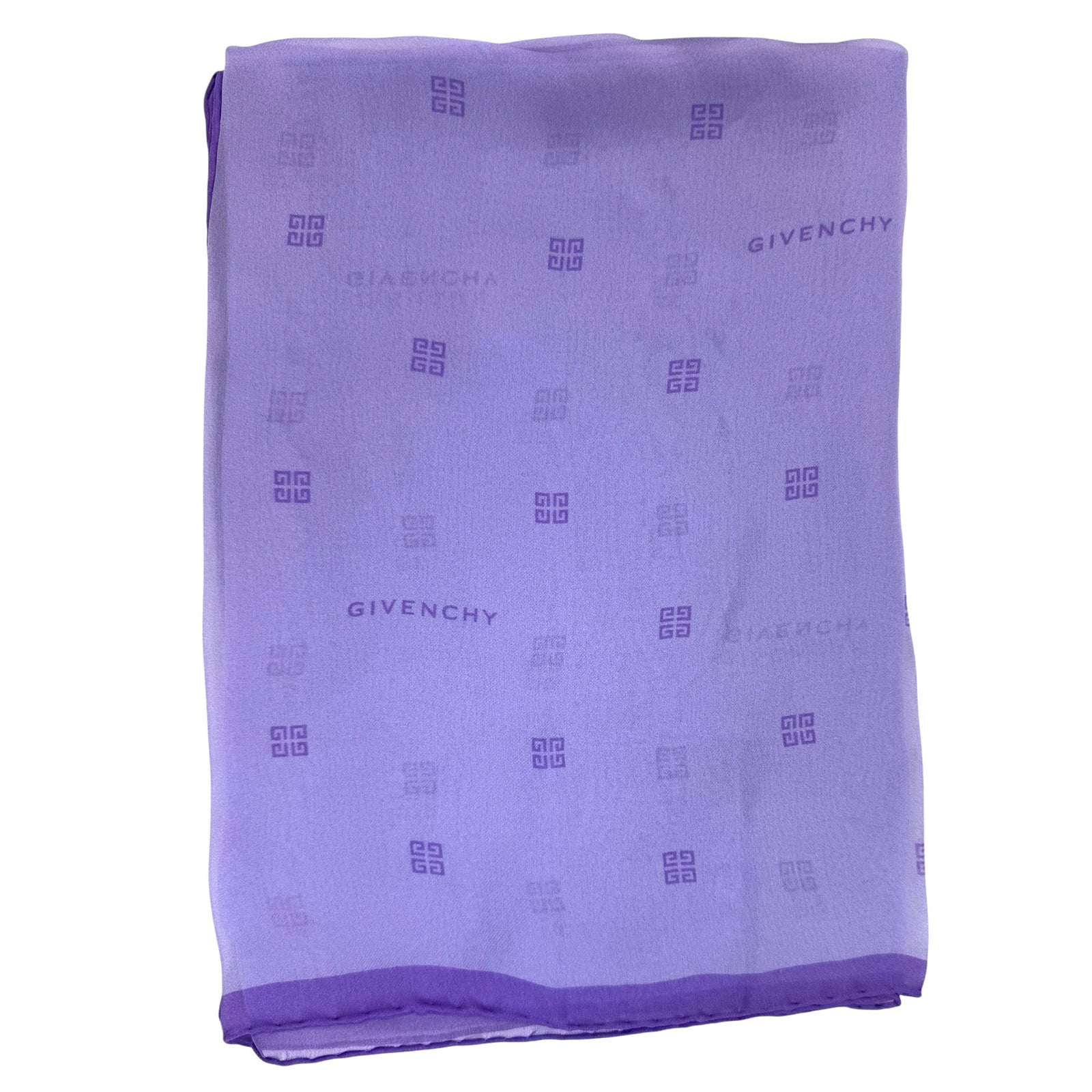 Givenchy Scarf Lilac Logo 