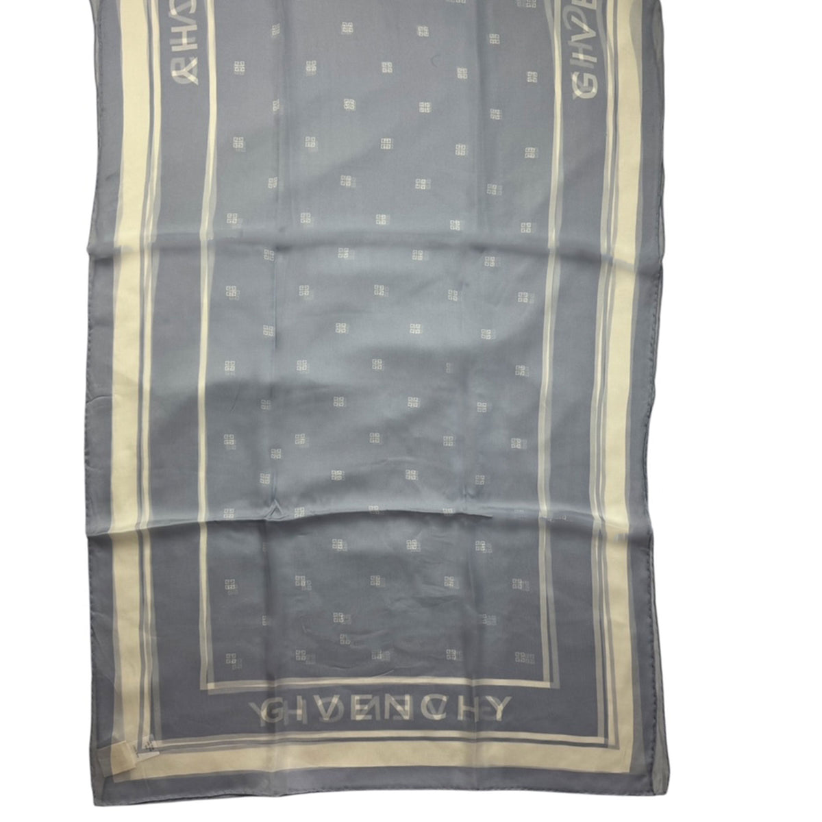 Givenchy Scarf Lavender 4G Design - Chiffon Silk Shawl