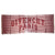 Givenchy Scarf Dark Red Silver Logo Design 