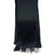 Givenchy Scarf Black Scarf - Long Fringe - Skinny Satin Silk Shawl
