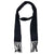 Givenchy Scarf Black Scarf - Long Fringe - Skinny Satin Silk Shawl
