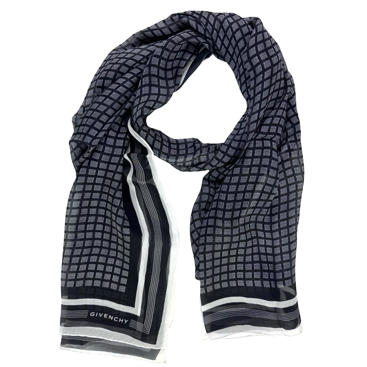 Givenchy Scarf Black White
