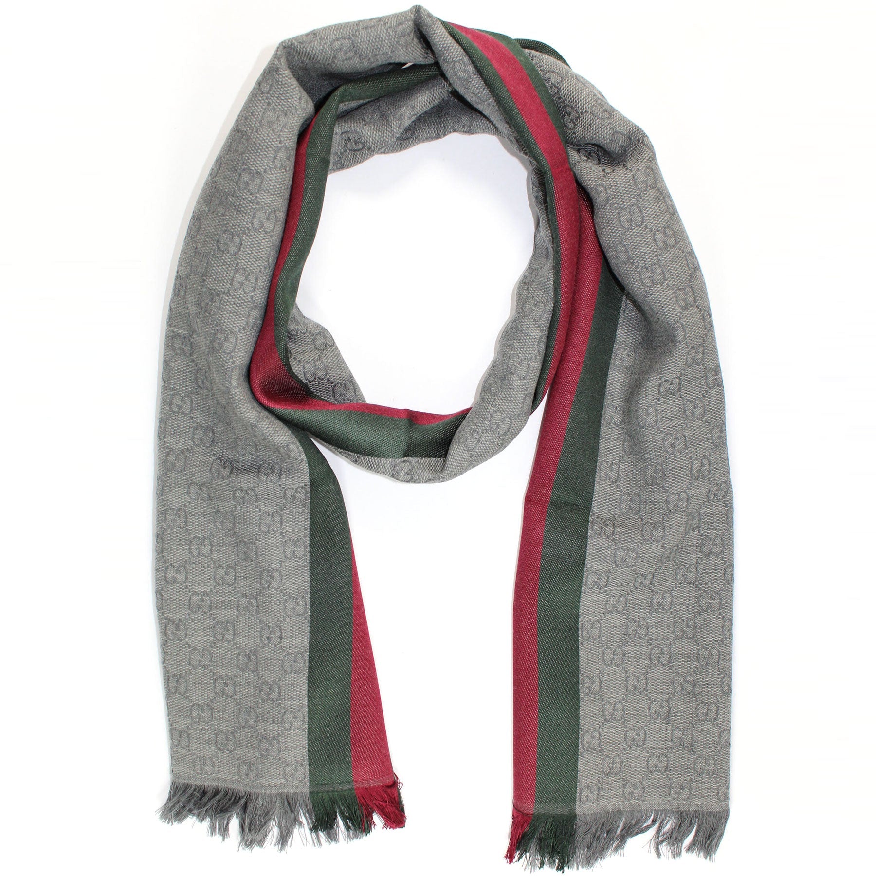 REVERSIBLE SHAWL SCARF GREY