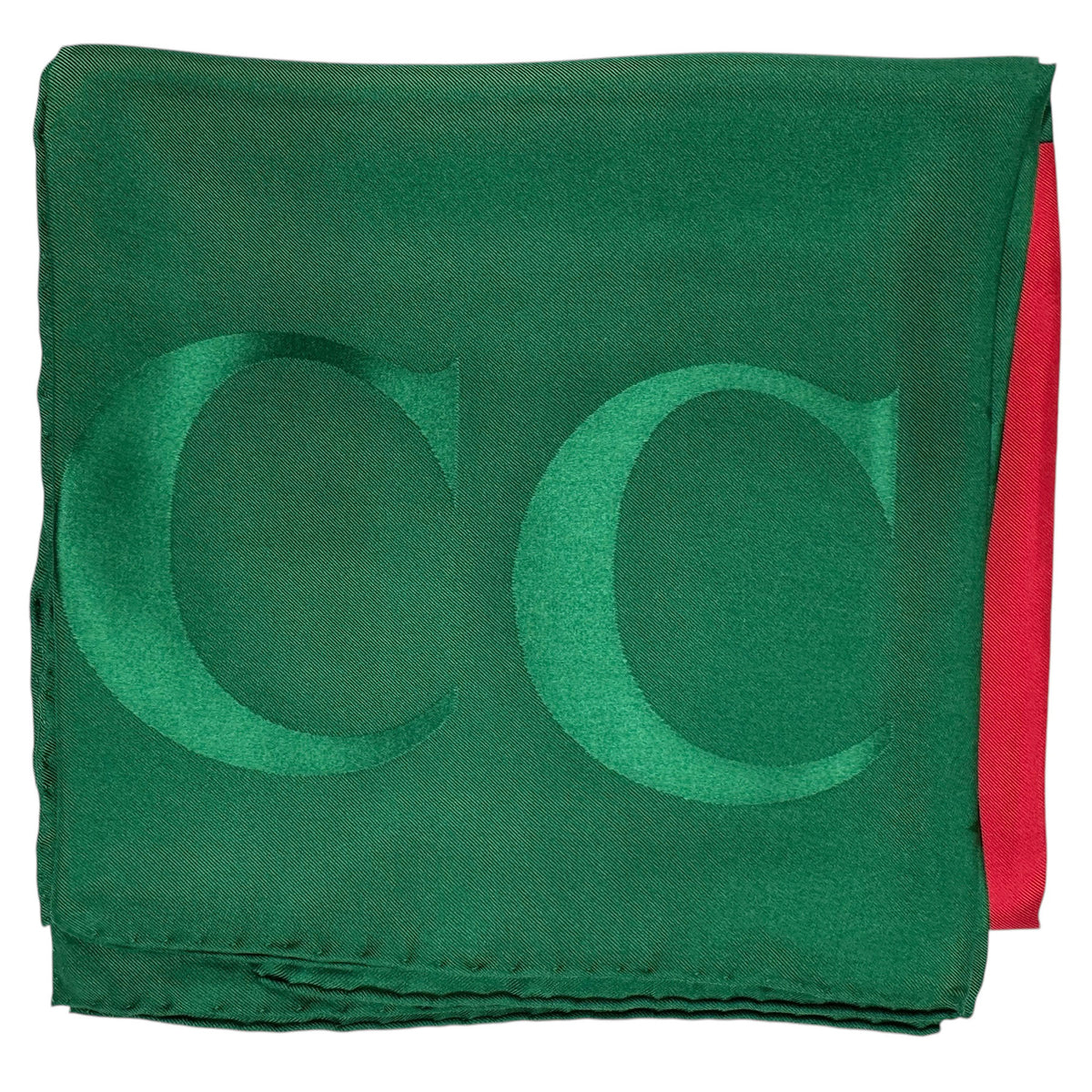 Gucci Scarf Signature Green Red Design - Twill Silk Square Foulard SALE
