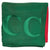 Gucci Scarf Signature Green Red Design - Twill Silk Square Foulard SALE