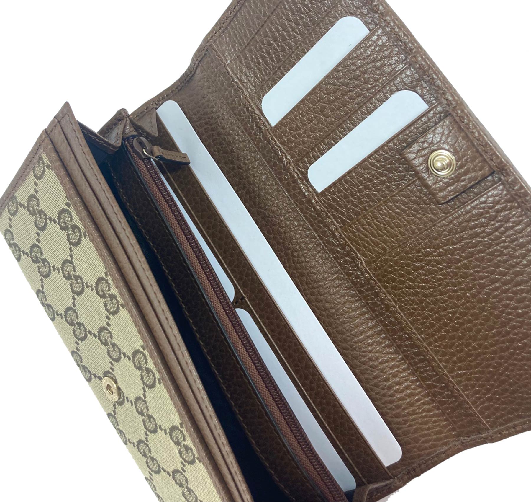 GUCCI Wallets Men, Jumbo GG canvas wallet Beige