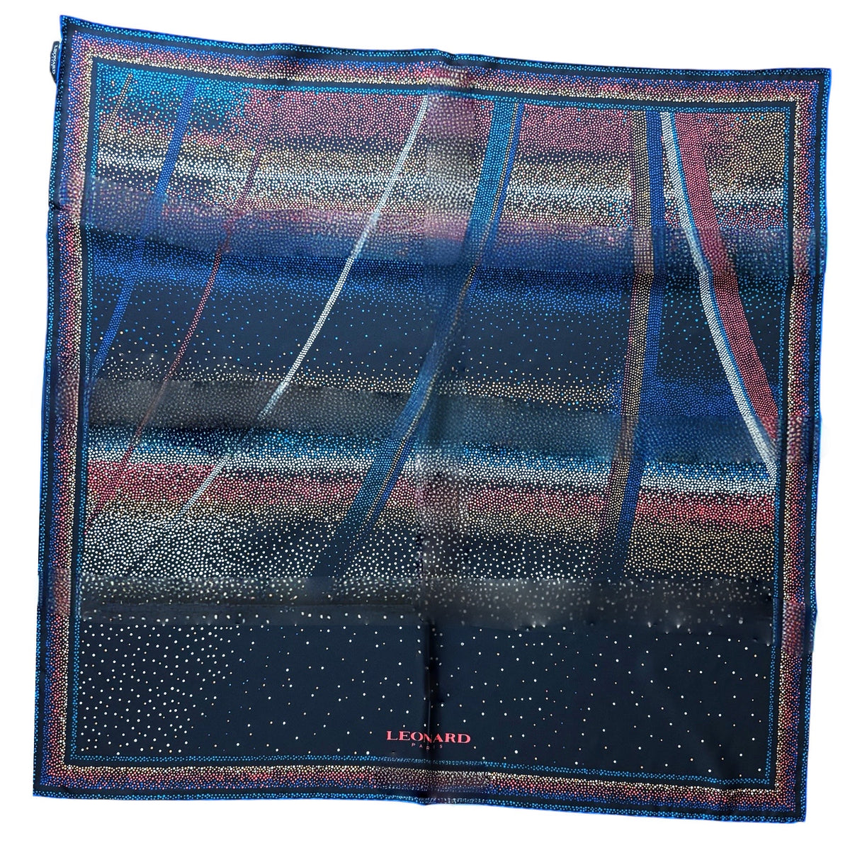 Leonard Paris Scarf Black Dotted Design