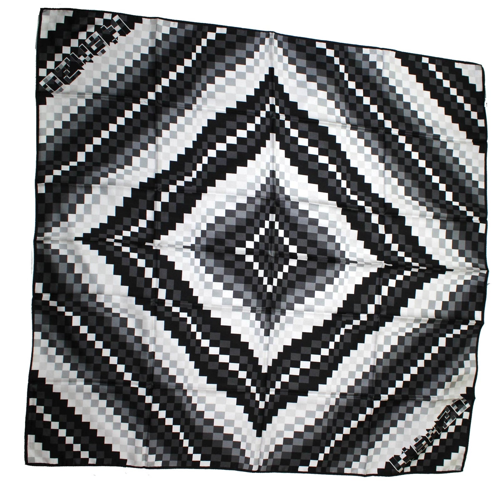 Kenzo Scarf Black White Design Women