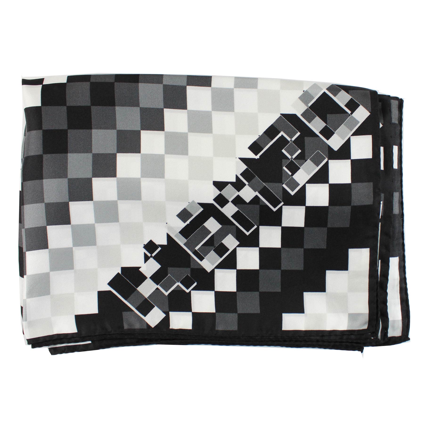 Kenzo Scarf Black White Design Women