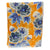 Kiton Linen Silk Scarf Orange Blue Floral - Women Collection
