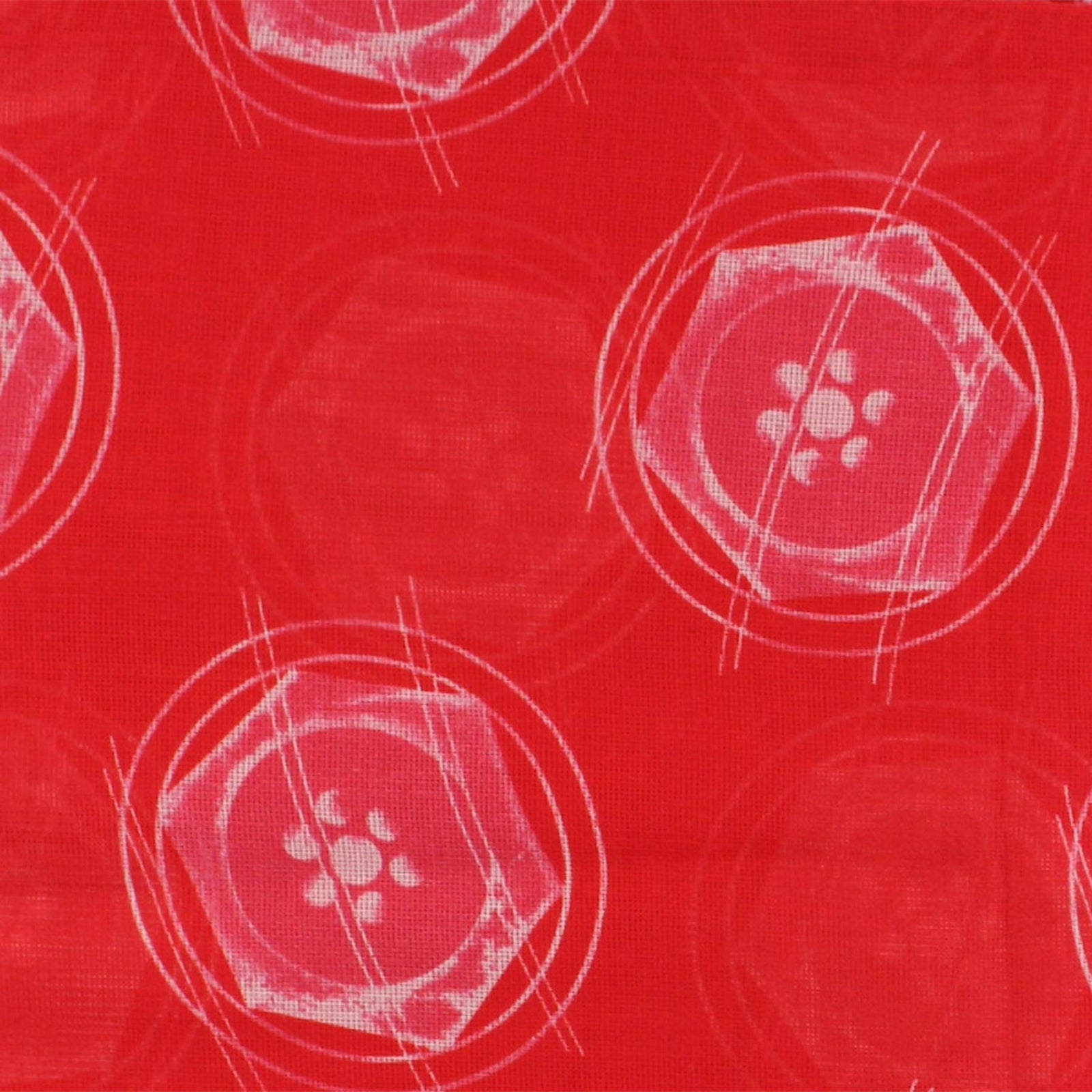 Kiton Cotton Scarf Red Pink Buttons Design SALE