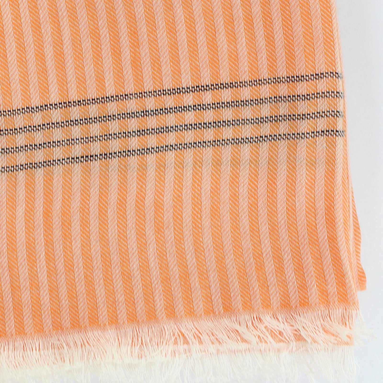 Kiton Scarf Orange - Unisex Cotton Shawl
