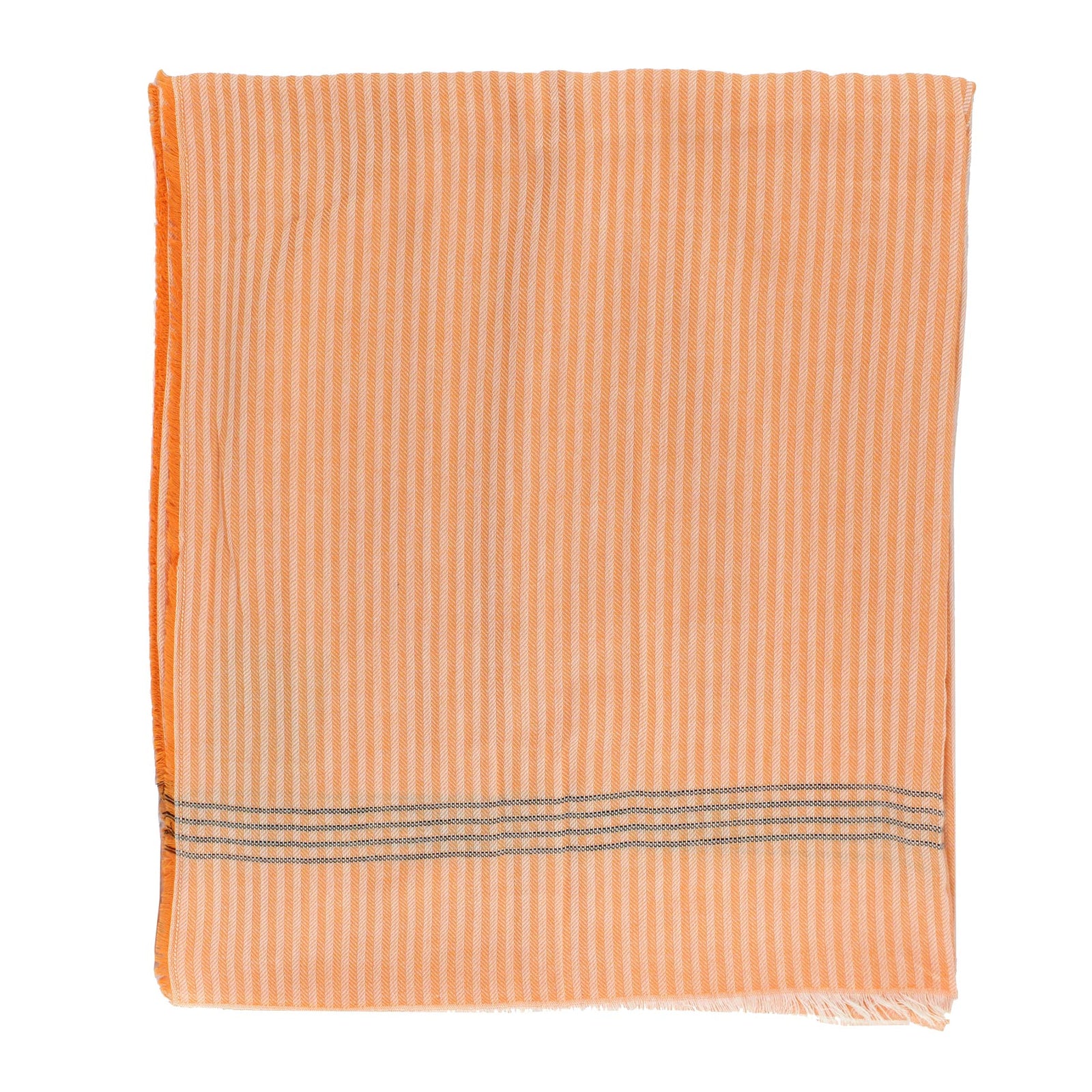 Kiton Scarf Orange - Unisex Cotton Shawl
