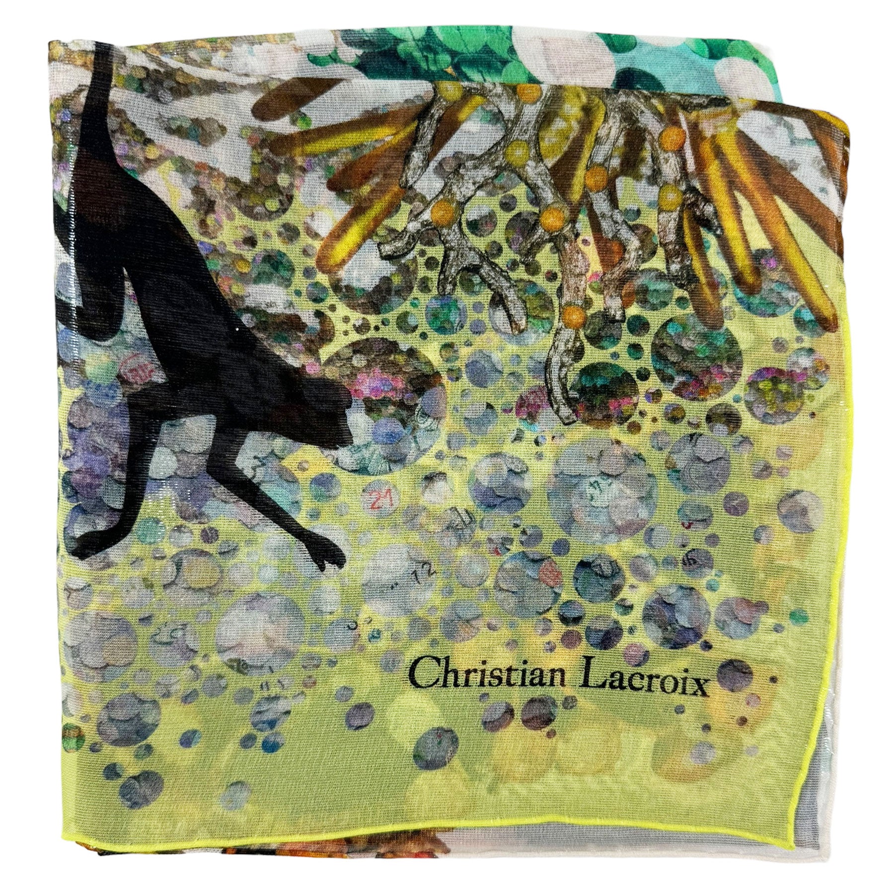 Christian Lacroix Scarf Signature Design - Chiffon Silk Square