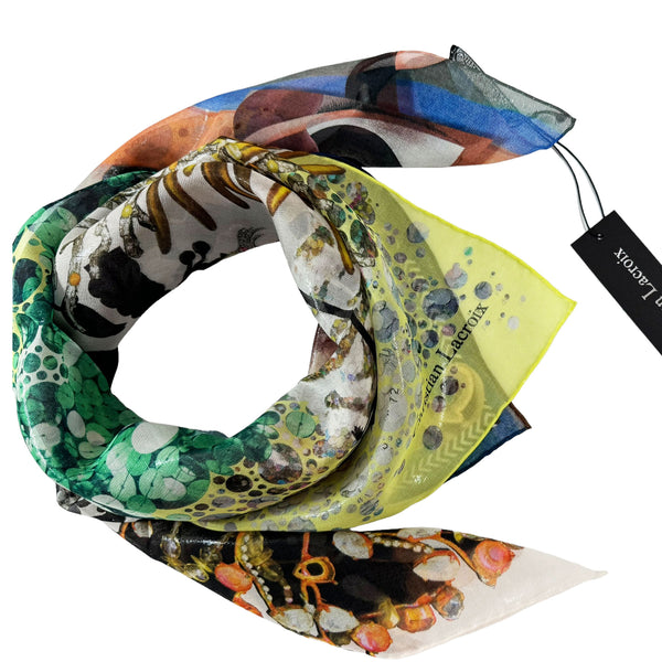 Christian Lacroix Scarf Signature Design - Chiffon Silk Square