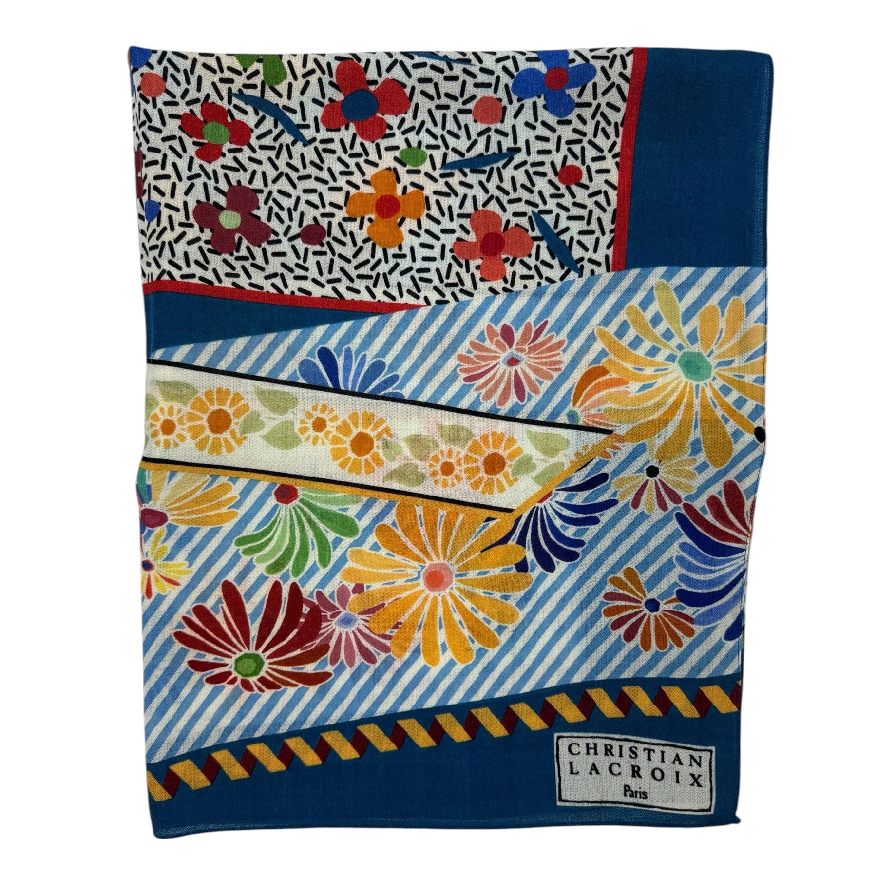 New Christian Lacroix Wool Scarf 