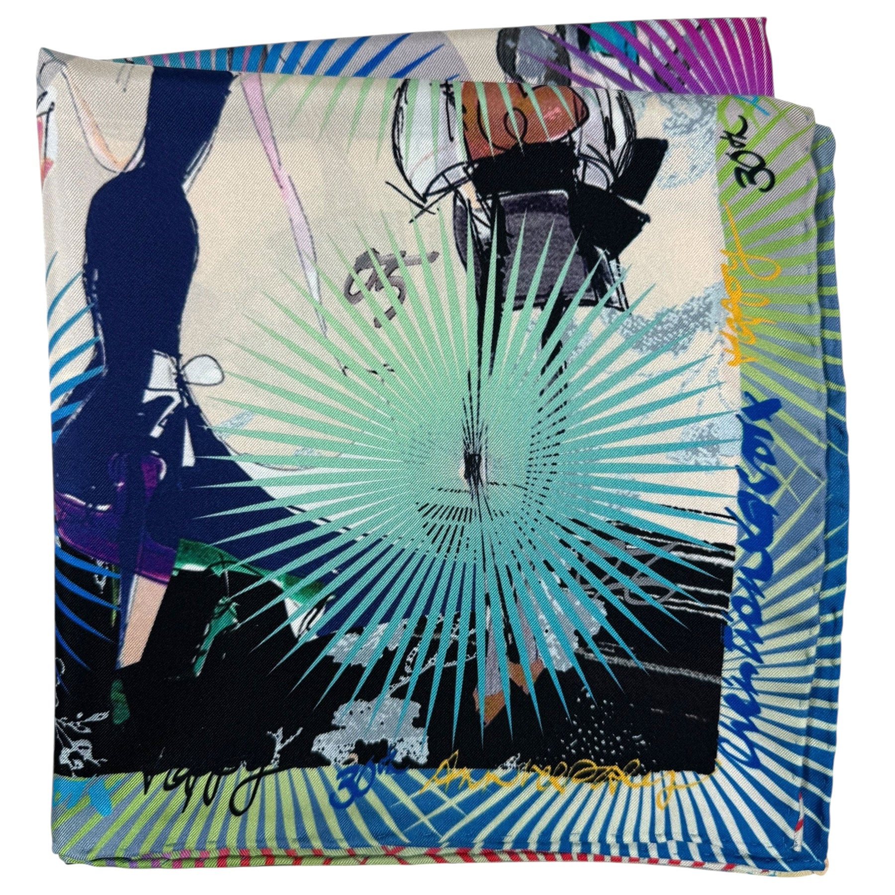 Christian Lacroix Scarf Anniversary - Square Twill Silk Foulard