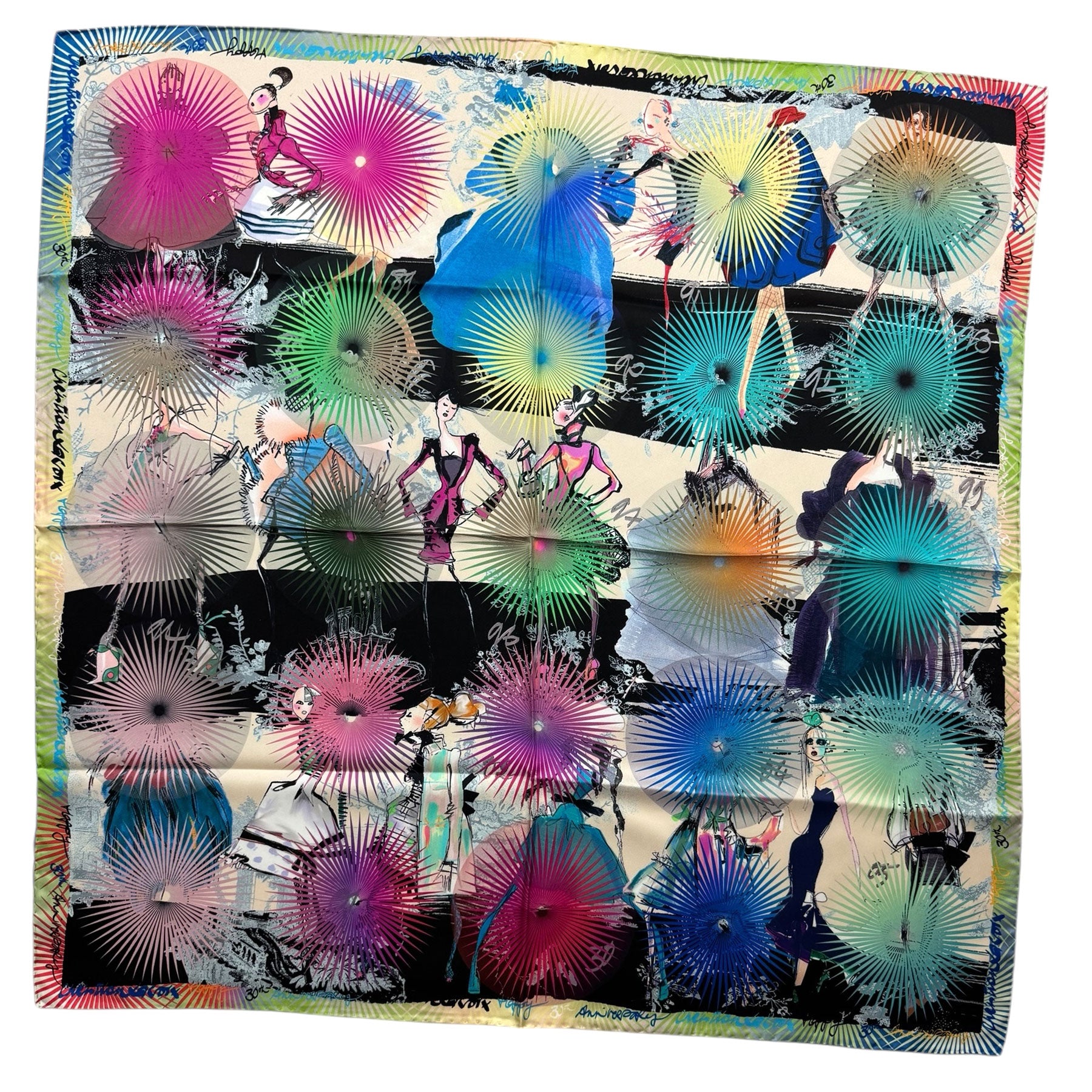 Christian Lacroix Scarf Anniversary - Square Twill Silk Foulard