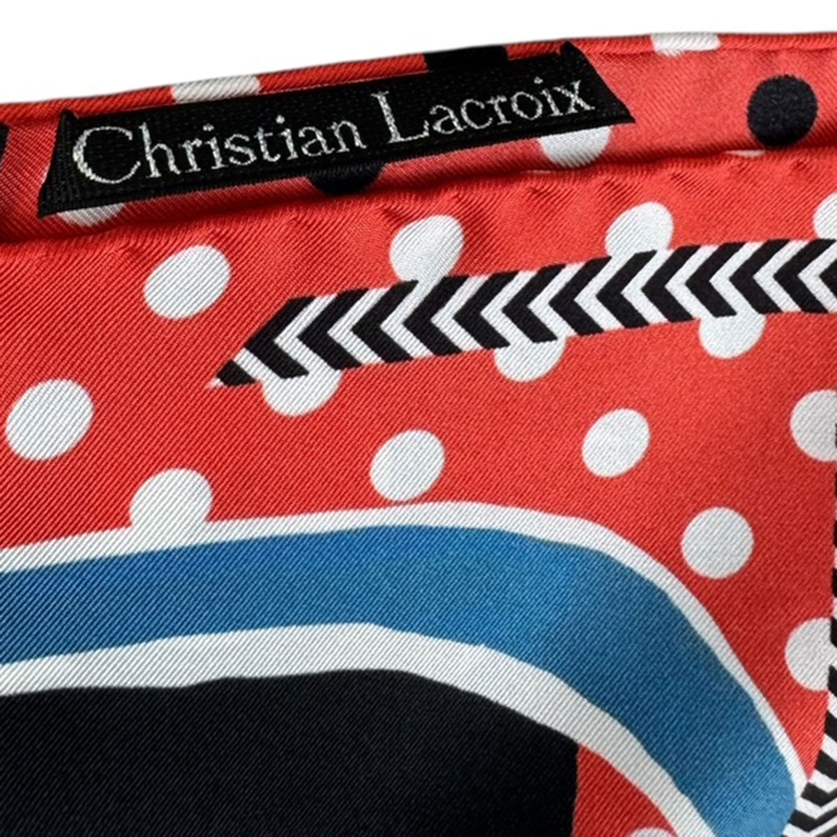 Lacroix Scarf Geometric Flowers - Square Twill Silk Foulard