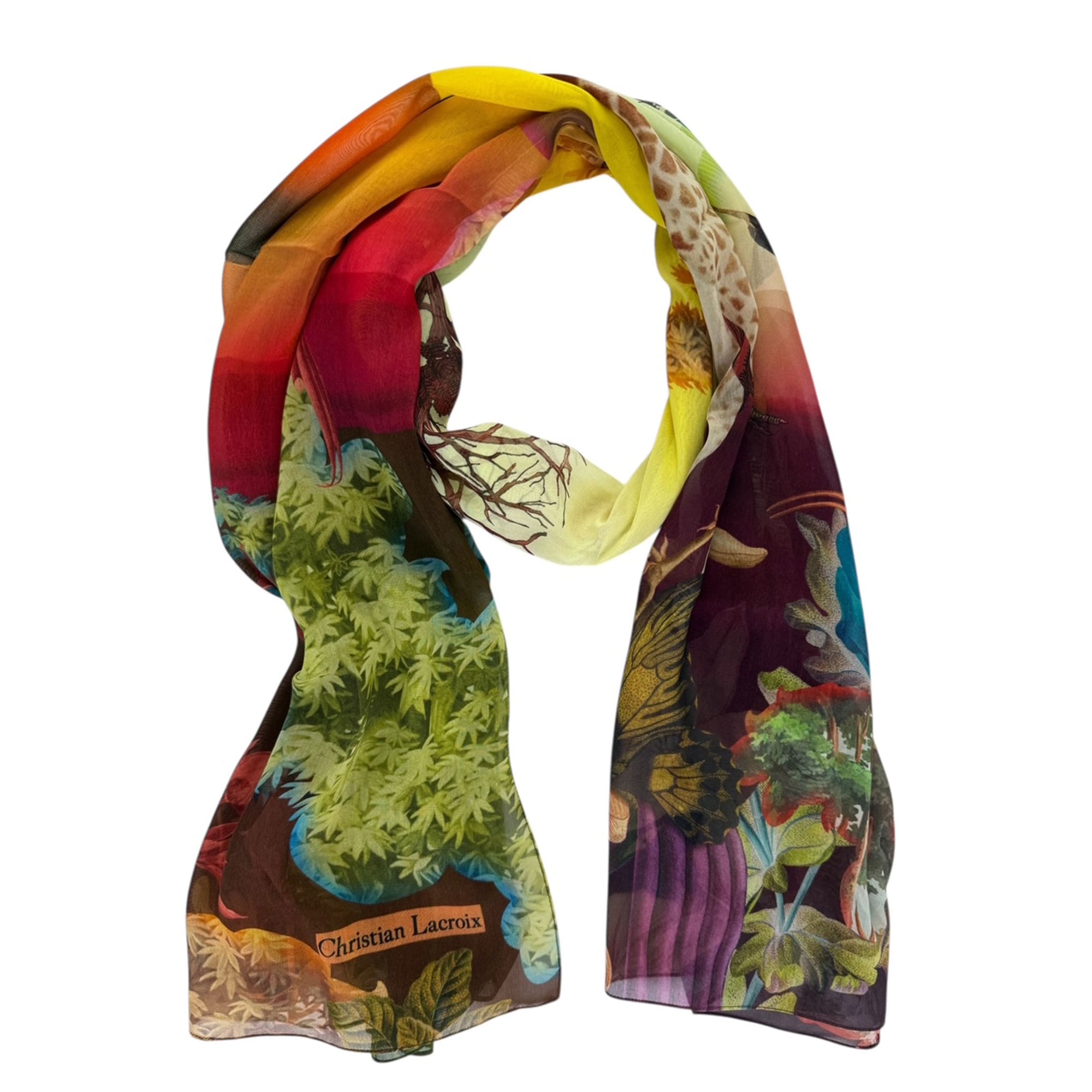 Christian Lacroix Scarf - Chiffon Silk Shawl