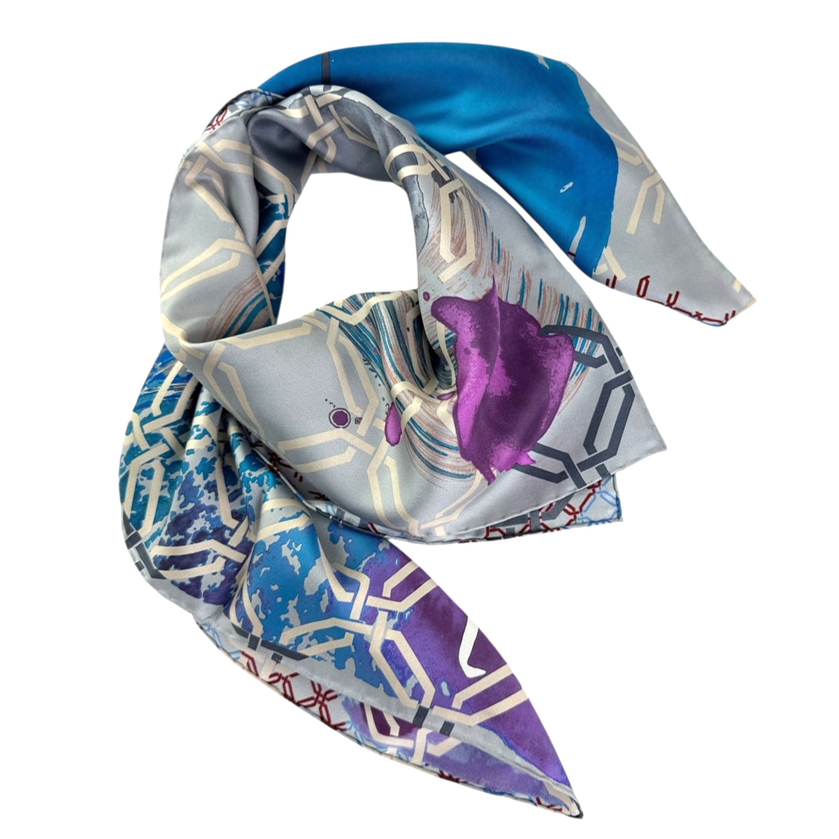 Christian Lacroix Twill Silk Square Foulard
