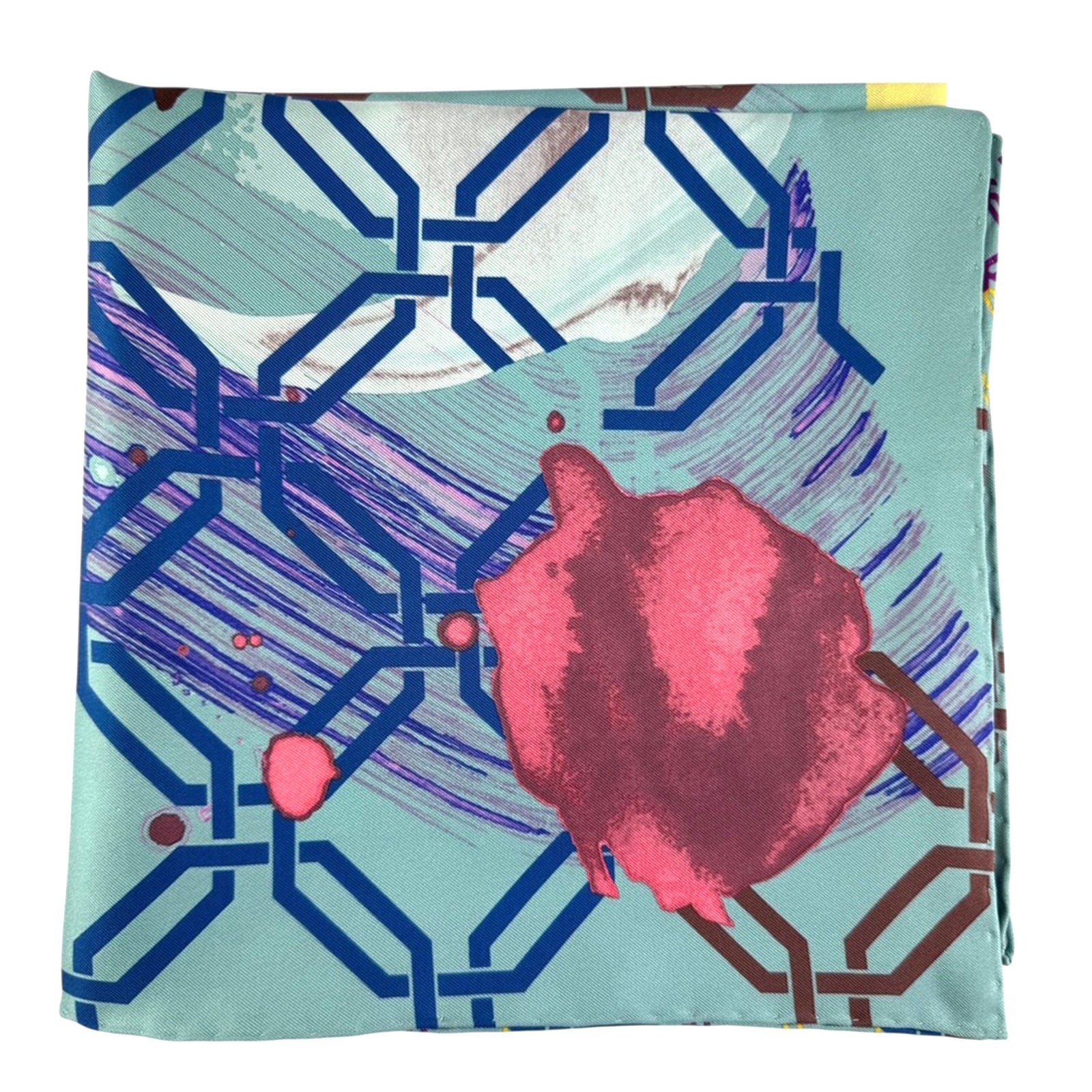 New  Twill Silk Square Foulard