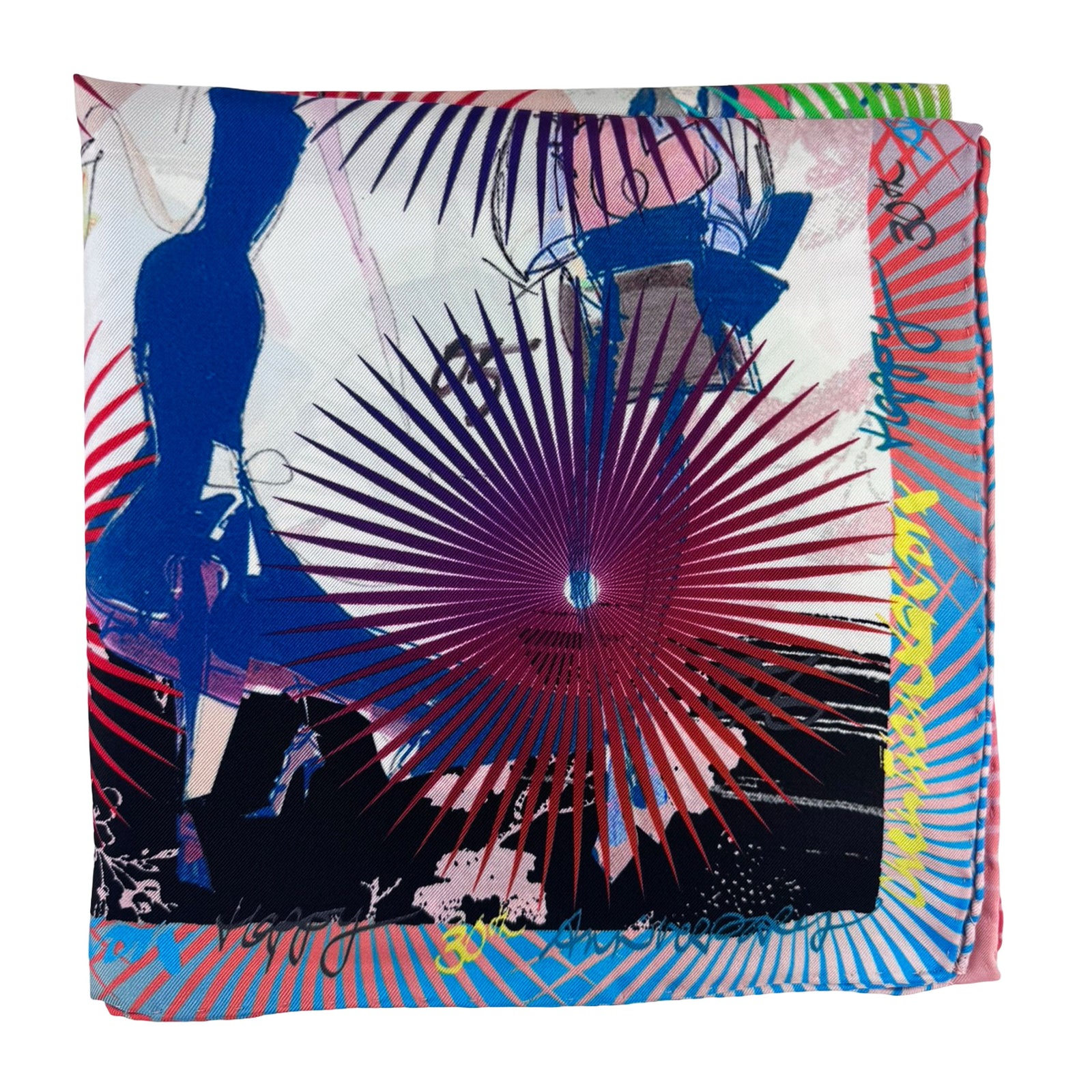 Christian Lacroix Scarf Fashion Models Design - Twill Silk Square Foulard