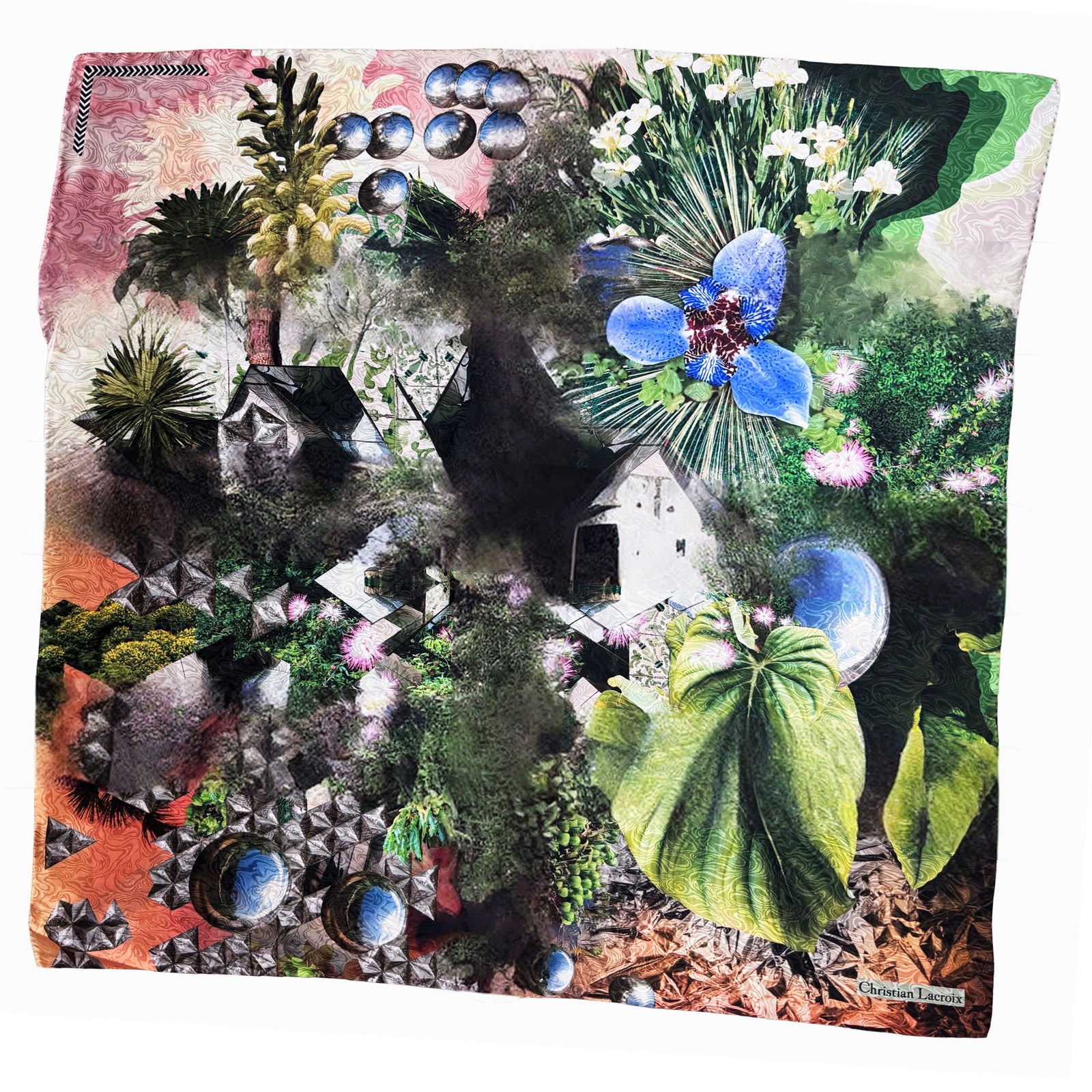 Christian Lacroix Scarf Signature Design - Twill Silk Square Foulard