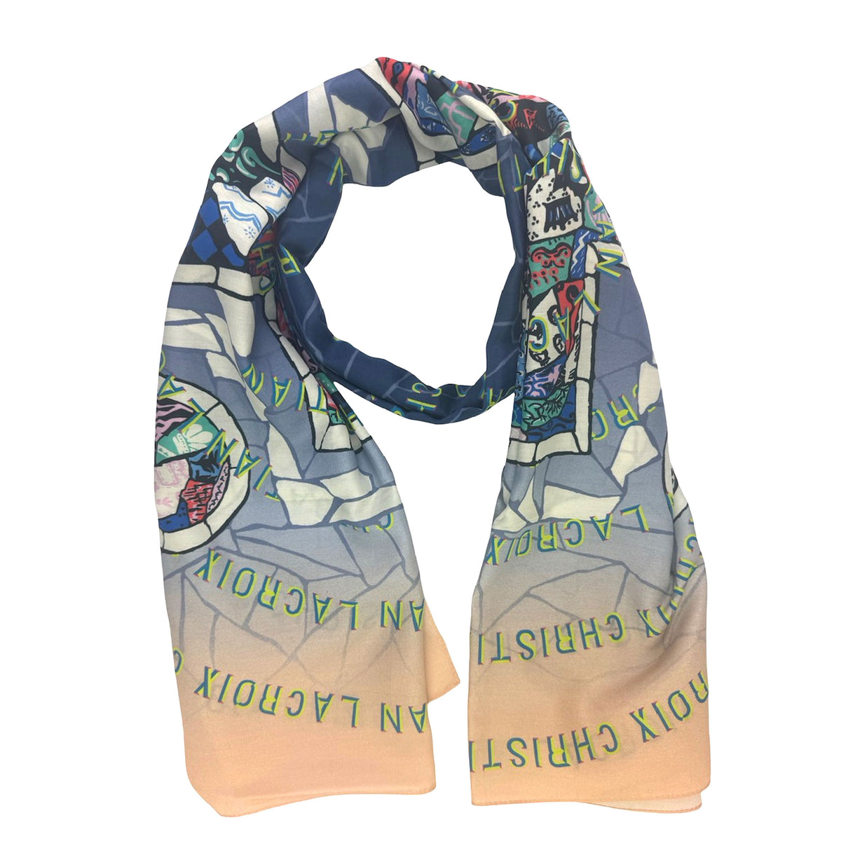 Christian Lacroix Scarf Pink - Cotton Silk Shawl