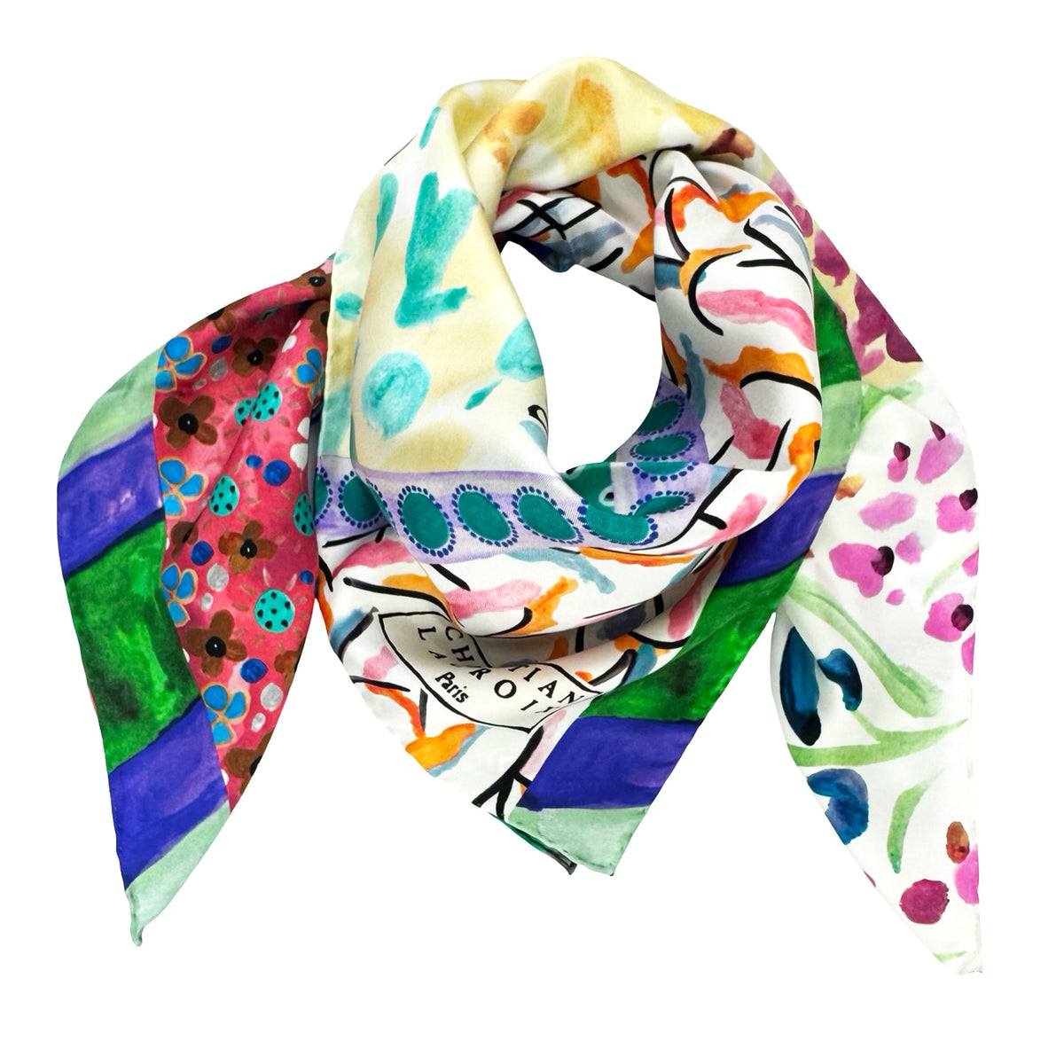 Christian Lacroix Scarf - Twill Silk Square Foulard