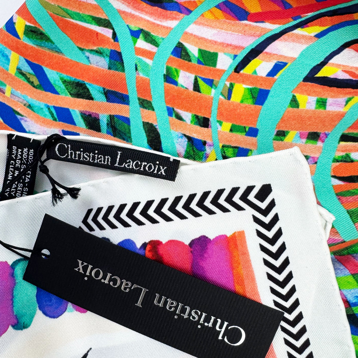 Christian Lacroix Scarf Think Lacroix Design - Twill Silk Square Foulard