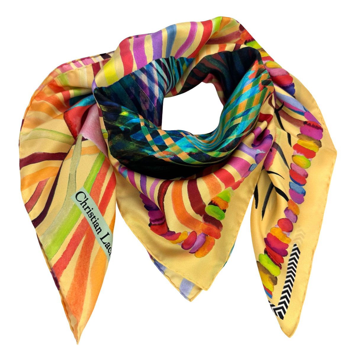 Christian Lacroix Scarf Think Lacroix - Twill Silk Square Foulard
