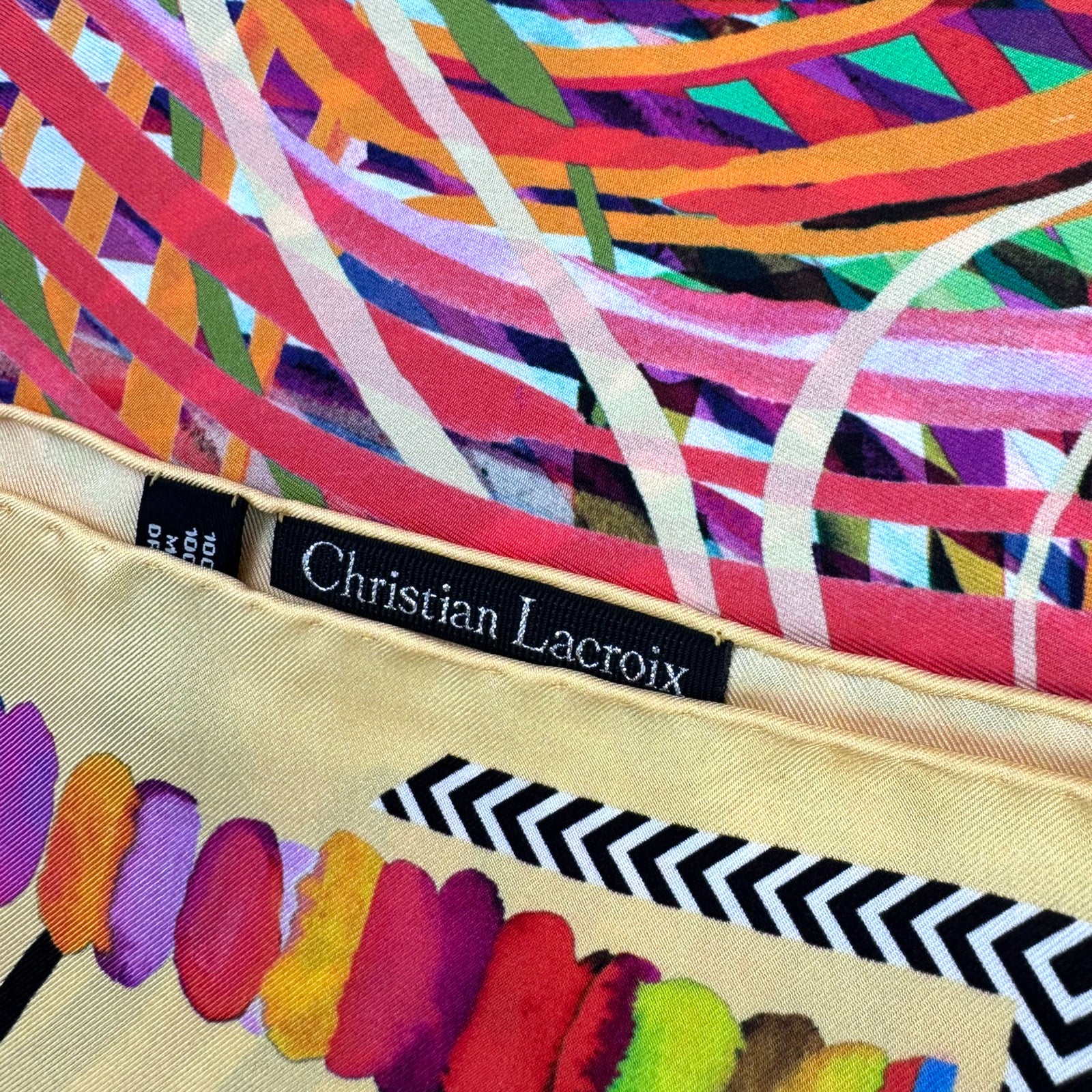 Christian Lacroix Scarf Think Lacroix - Twill Silk Square Foulard