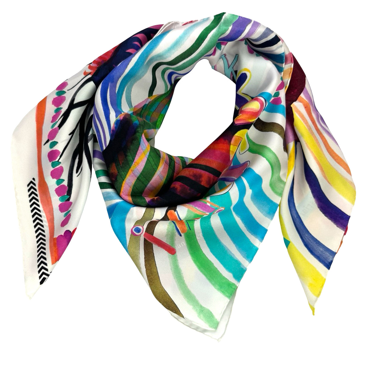 Christian Lacroix Scarf Think Lacroix Design - Twill Silk Square Foulard